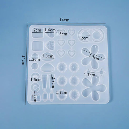 Silicone Earring Pendant Jewelry Mold